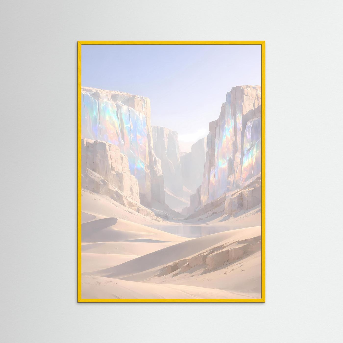 Poster Kristalline Schlucht in der Wüste | Majestätisches Canyon Wandbild