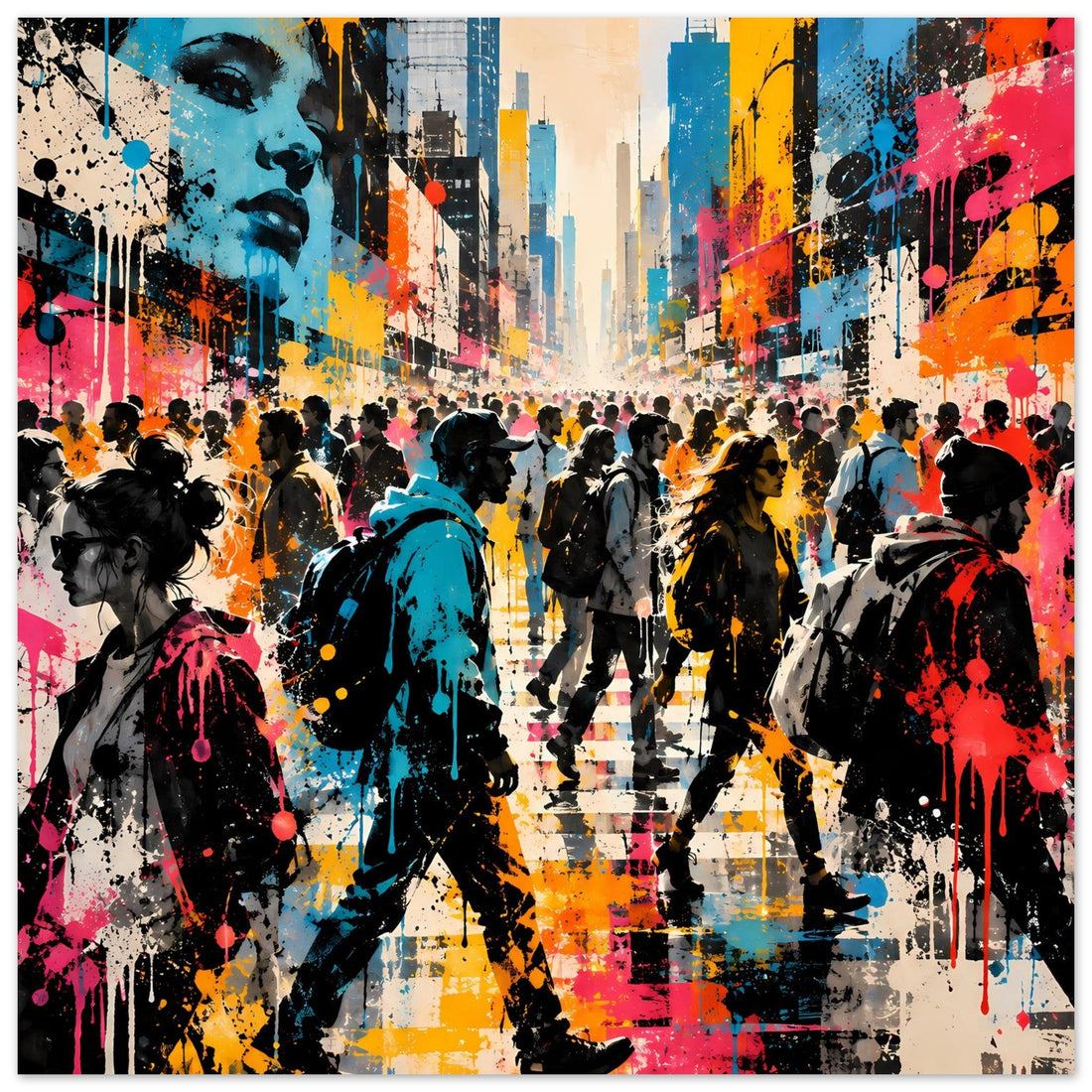 Bunte Street-Art – Poster