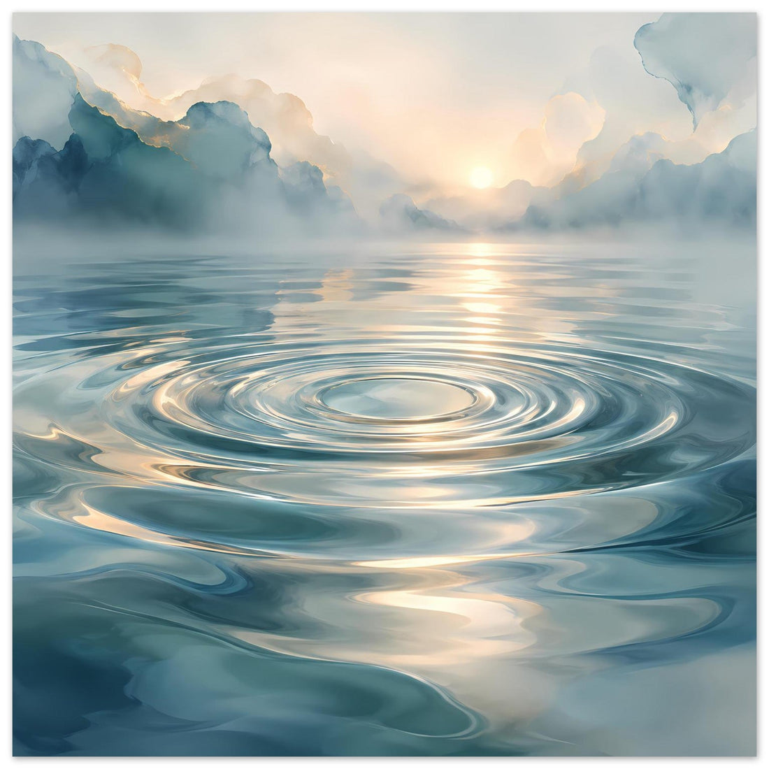 Wasserringe und sanfte Bewegung – Poster bei Solos Poster Kunst