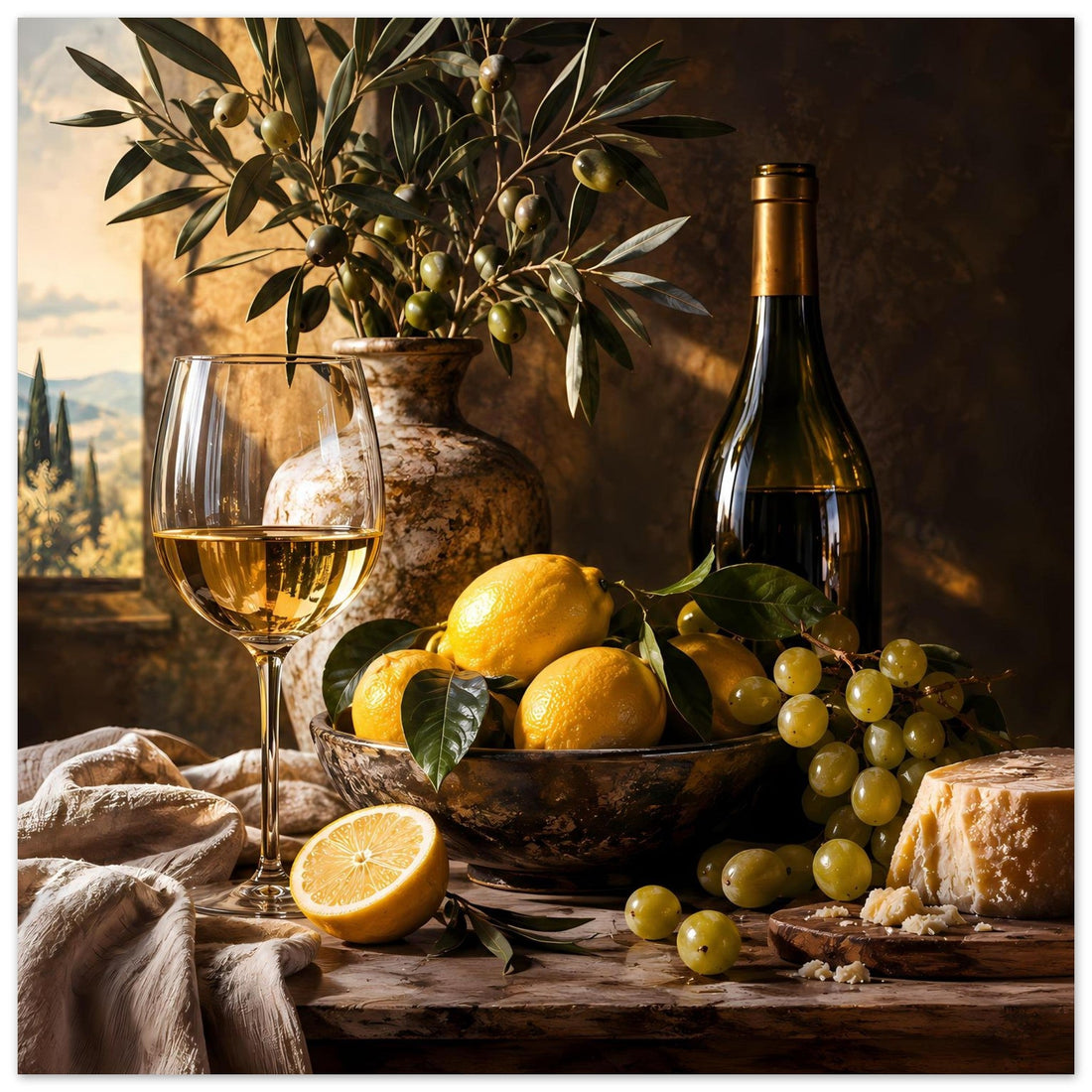 Rustikaler mediterraner Charme als Poster
