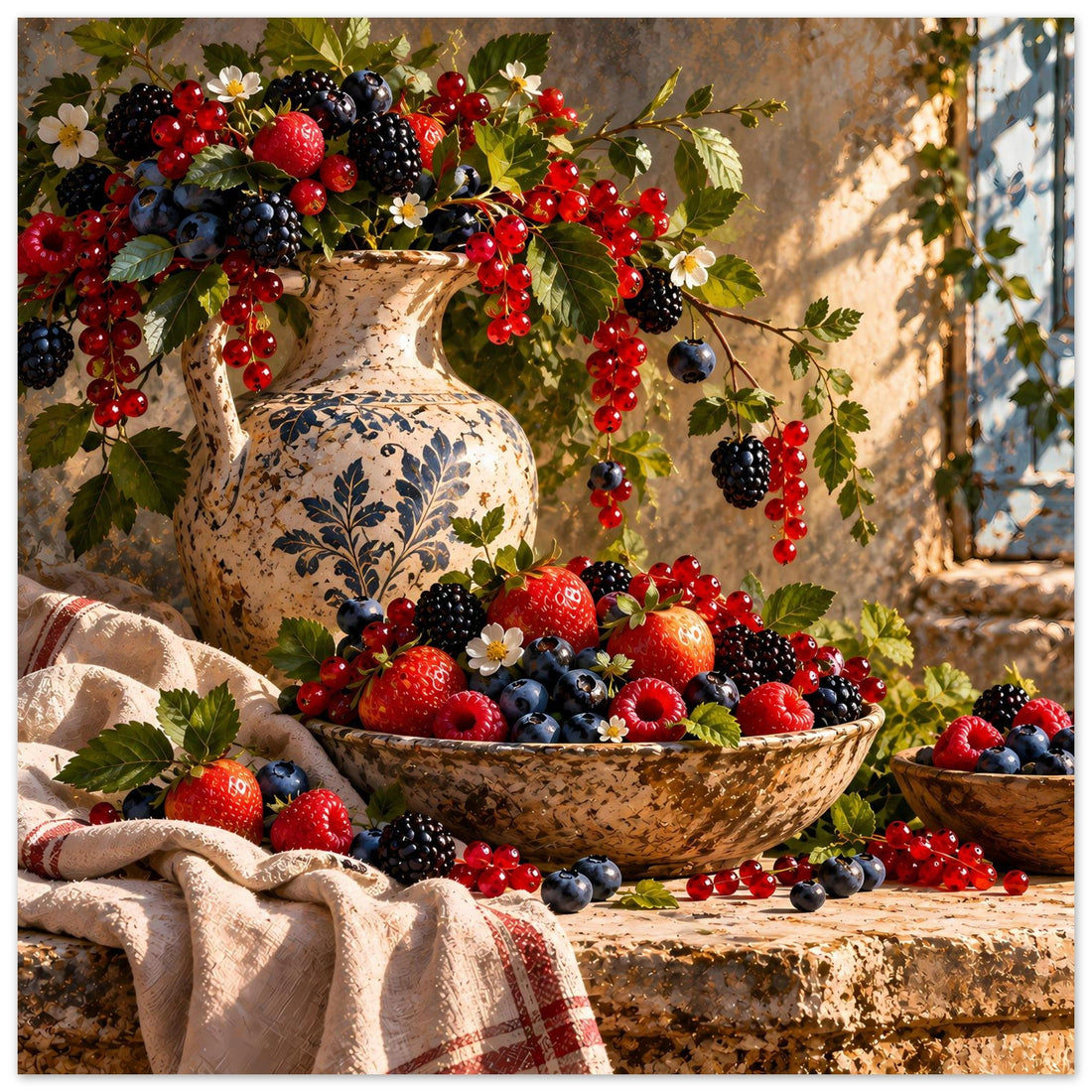 Sommerbeeren als Küchenkunst – Wandkunst Poster