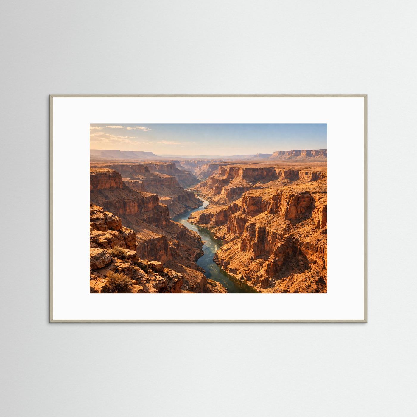 Majestätischer Grand Canyon | Fluss im Canyon & Natur Poster Querformat