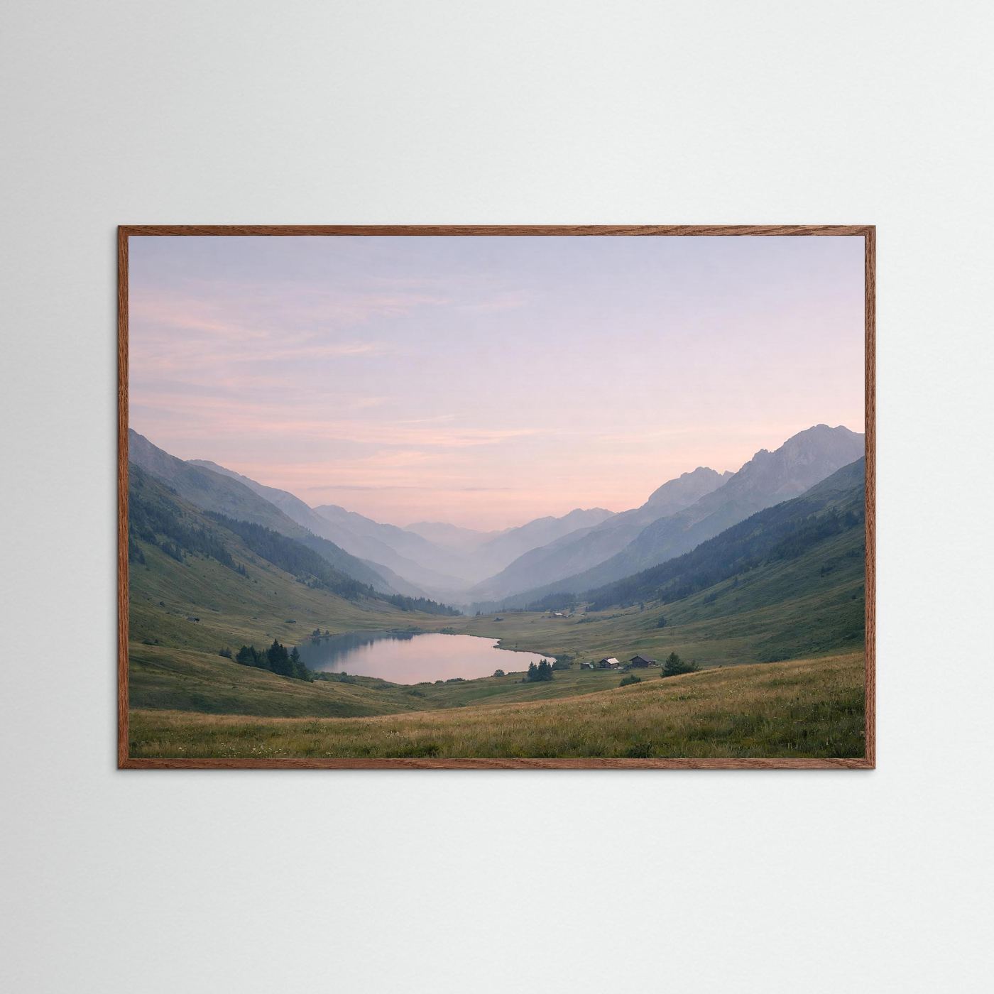 Majestätische Alpen im sanften Morgenlicht | Panorama Berg & Natur Poster Querformat