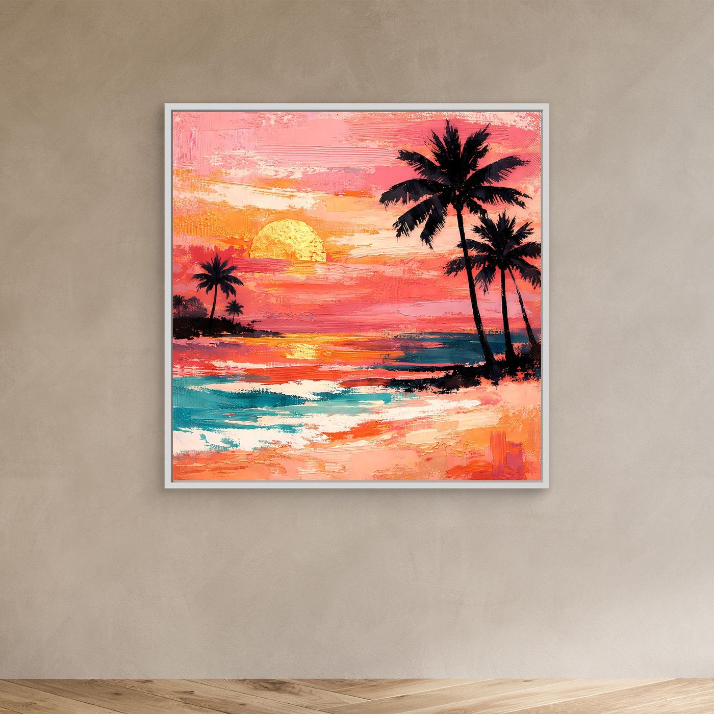 Leinwand Elegante Wüstenwellen in Terrakotta | Abstraktes Natur Wandbild