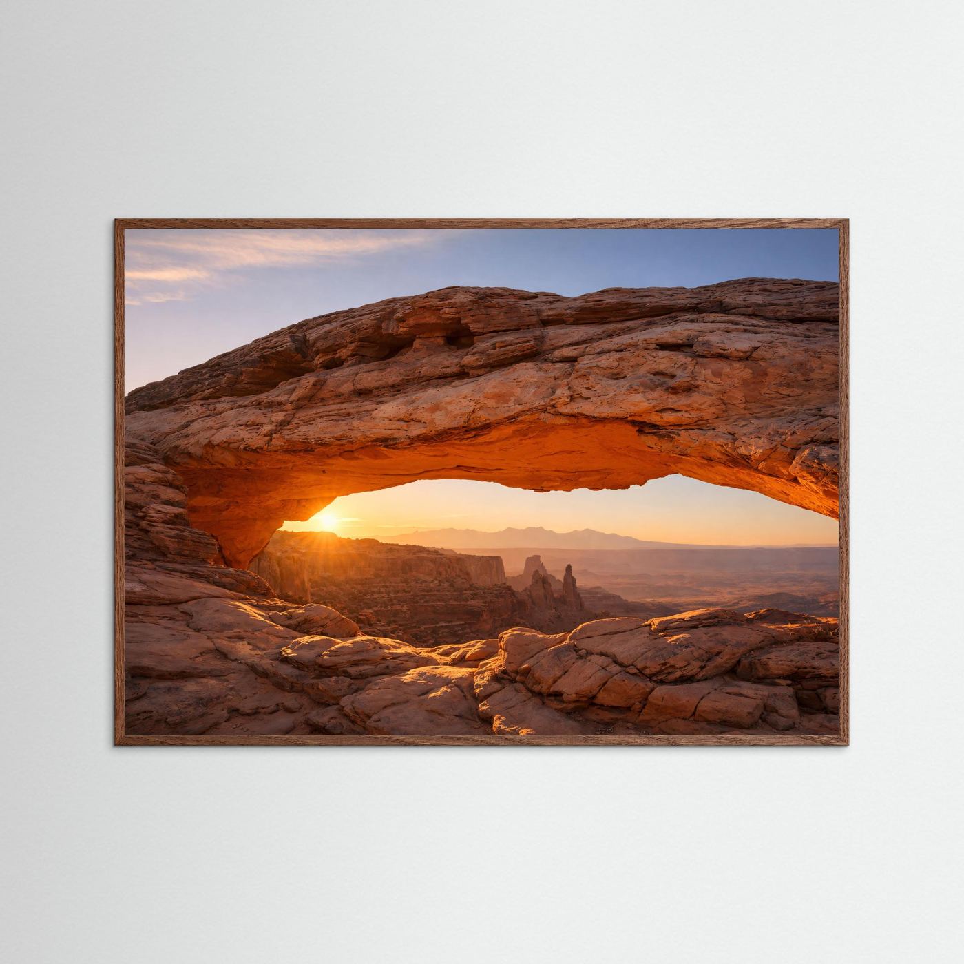 Goldener Morgen am Mesa Arch | Canyonlands Naturposter Querformat