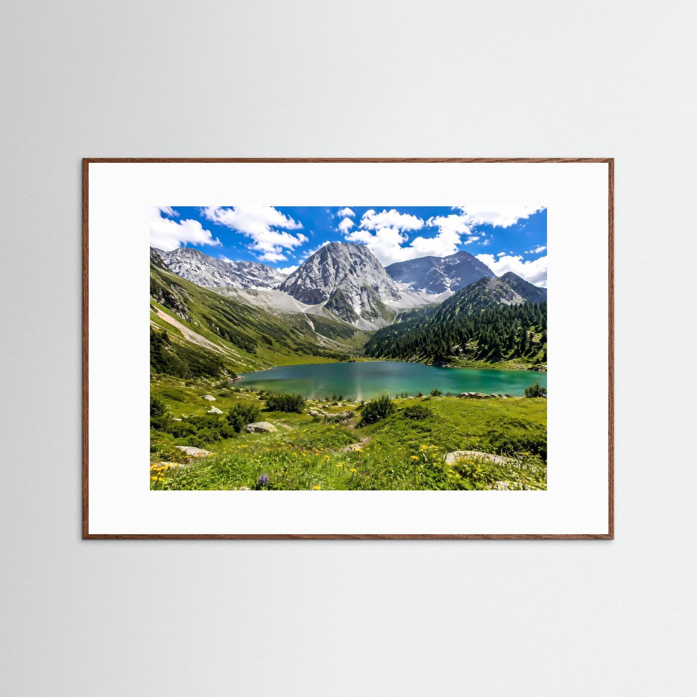 Geheimnisvoller Bergwald am Wildbach | Panorama Natur & Landschaft Poster Querformat