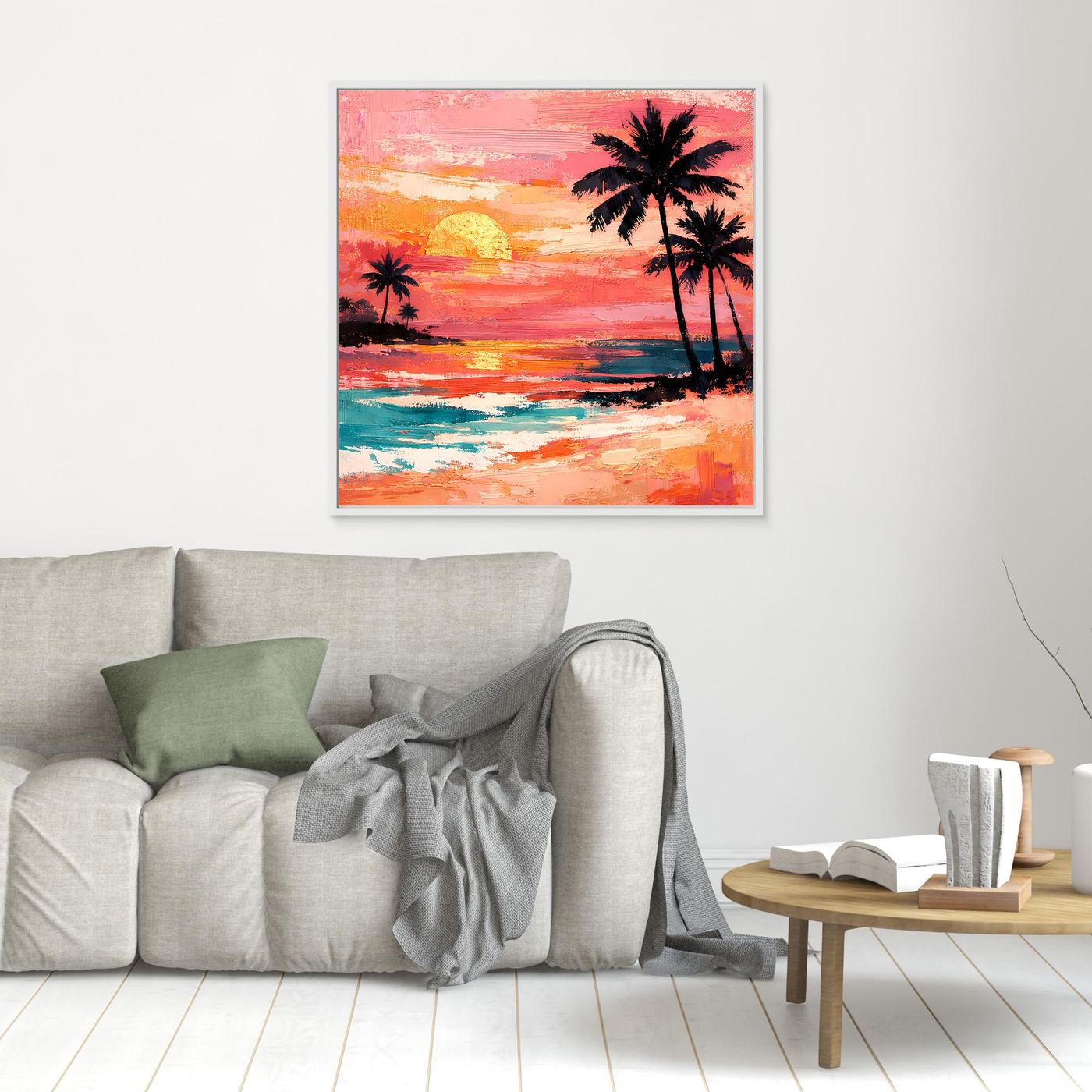 Leinwand Elegante Wüstenwellen in Terrakotta | Abstraktes Natur Wandbild