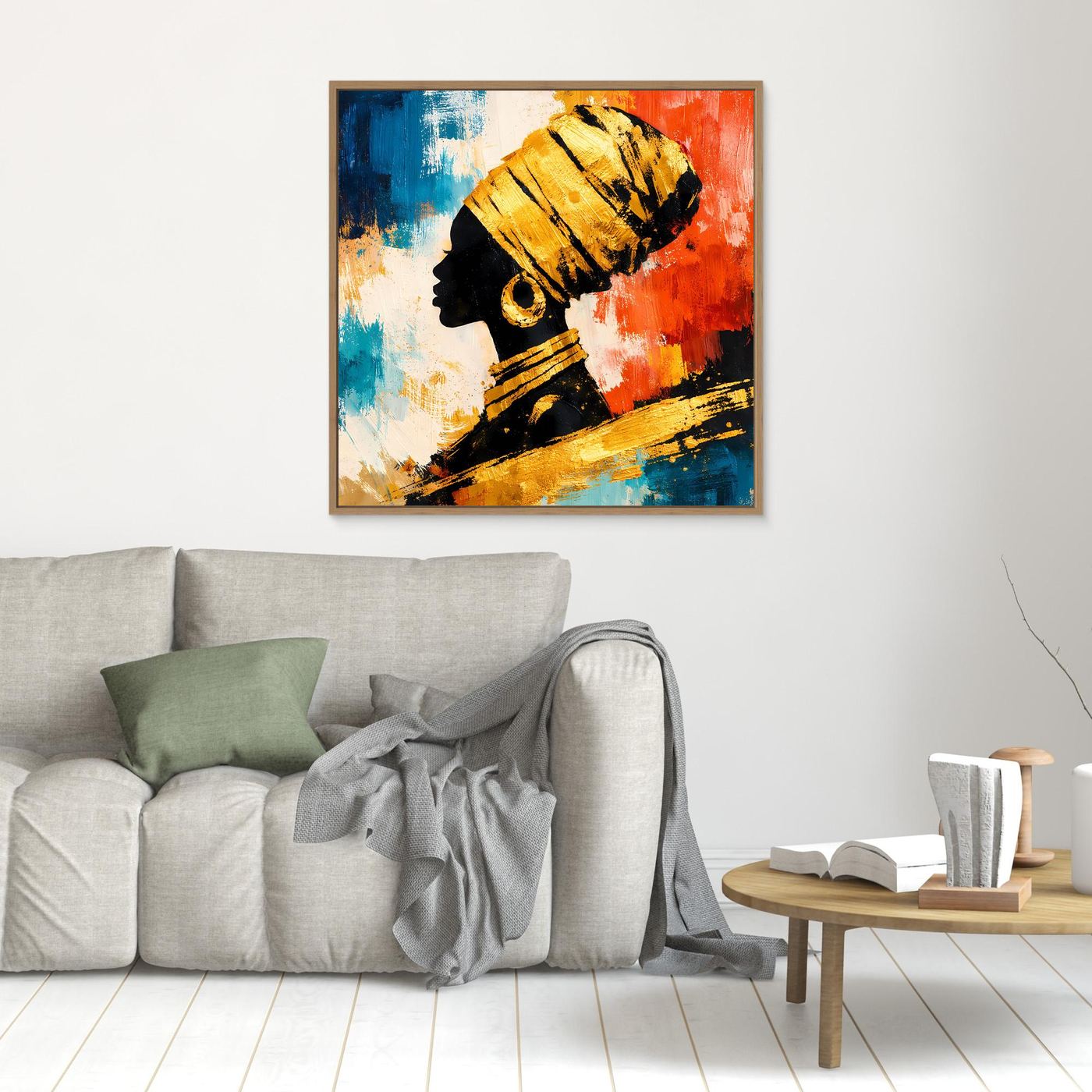 Leinwand Stolze Eleganz | Afrikanische Schönheit Modernes Wandbild