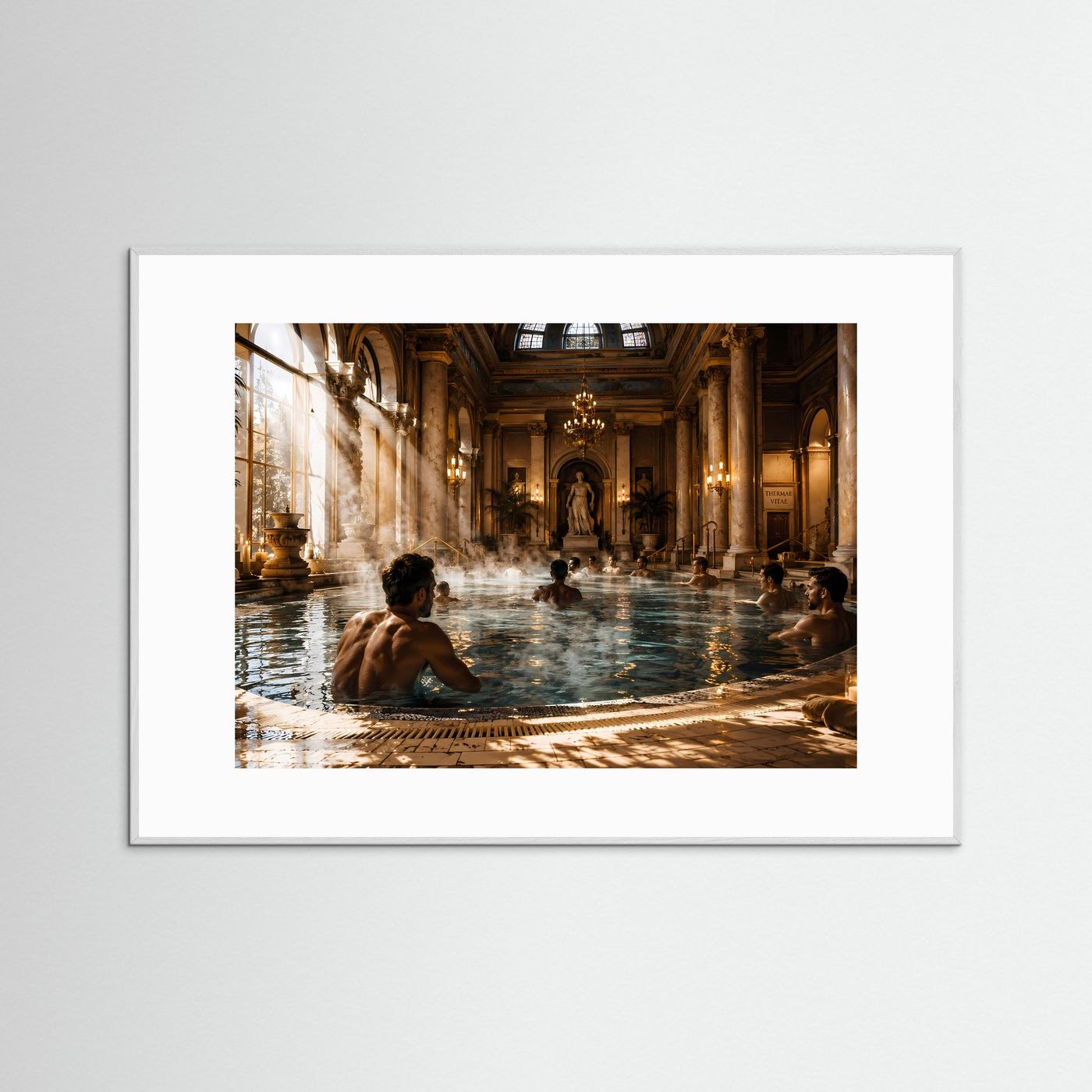 Luxuriöse Thermen-Oase mit Marmor & Pool | Wellness & Entspannung Poster