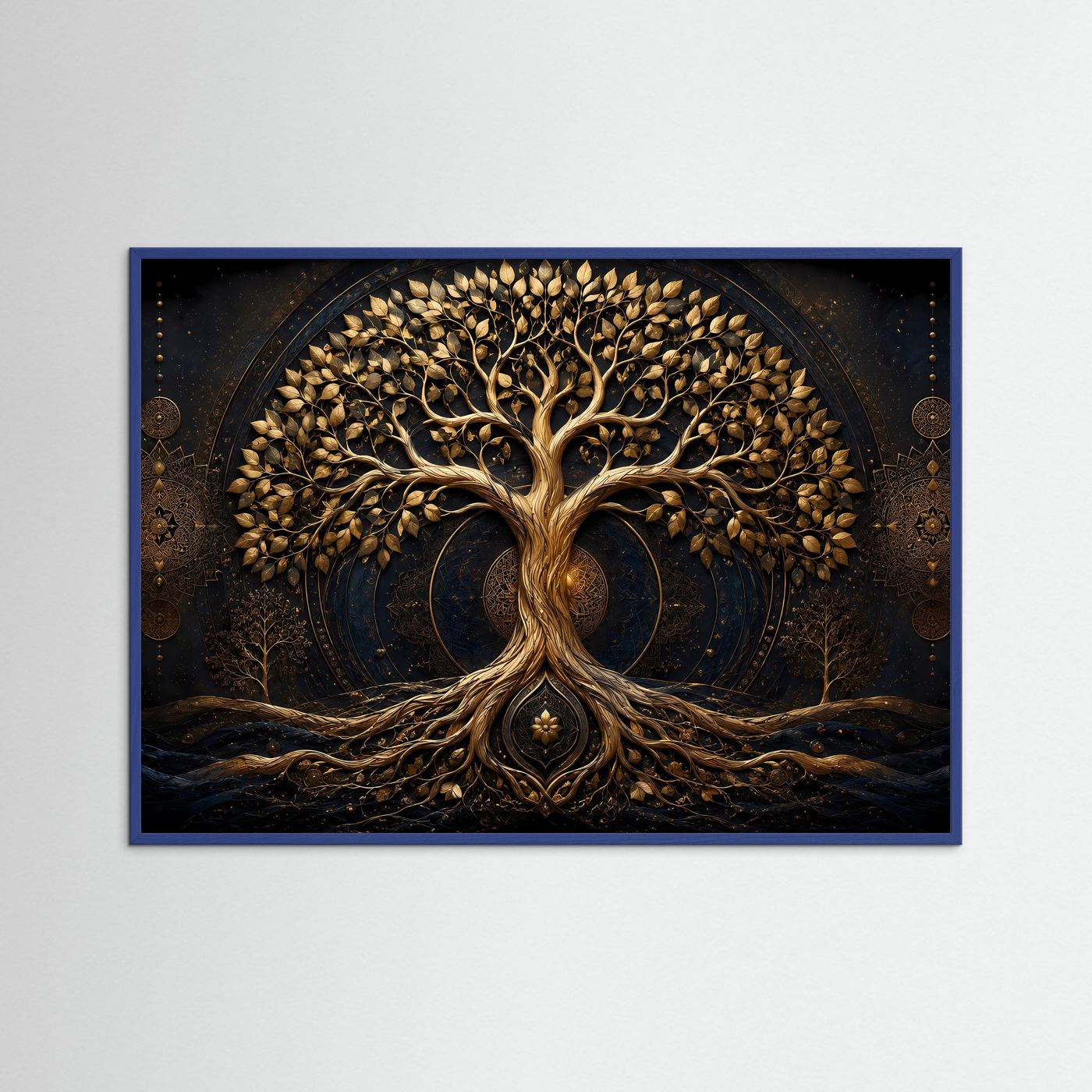 Symbol des Lebens | Edler Baum des Lebens mit goldenen Details Poster