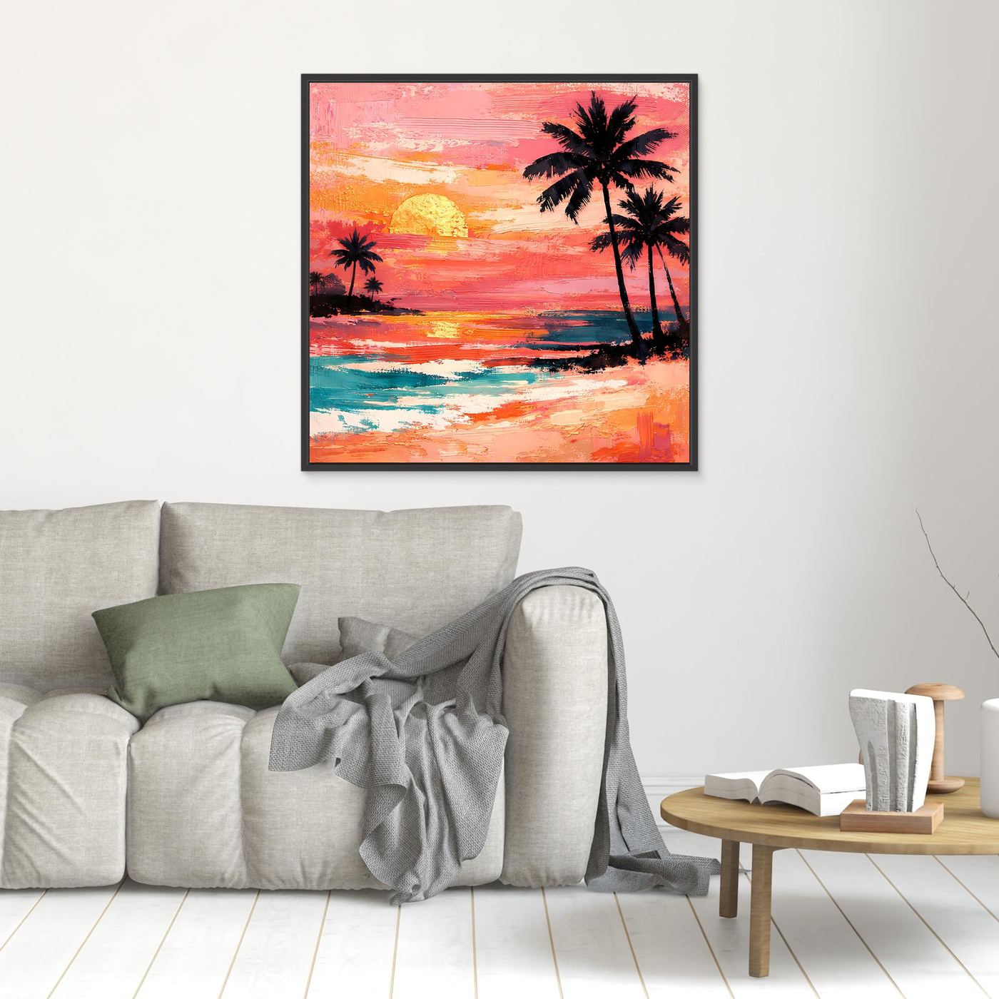 Leinwand Elegante Wüstenwellen in Terrakotta | Abstraktes Natur Wandbild