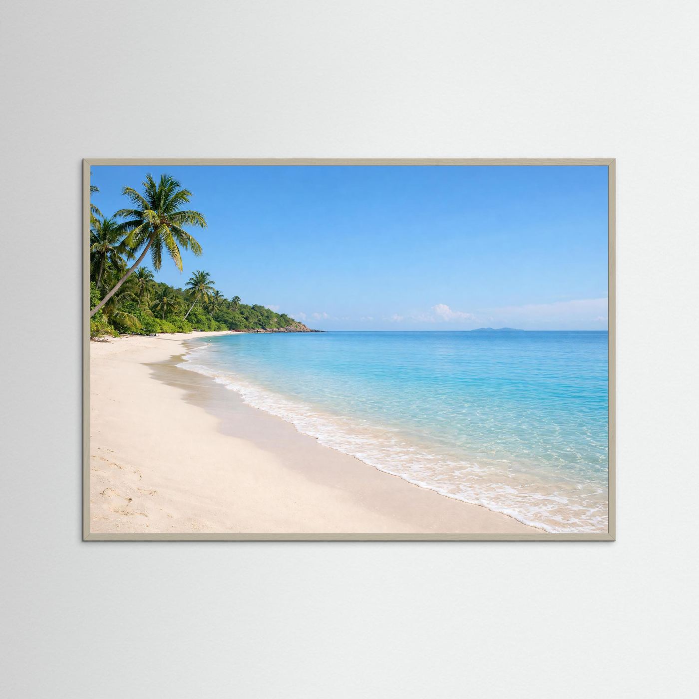Tropischer Traumstrand | Palmen & Meer Natur Poster Querformat