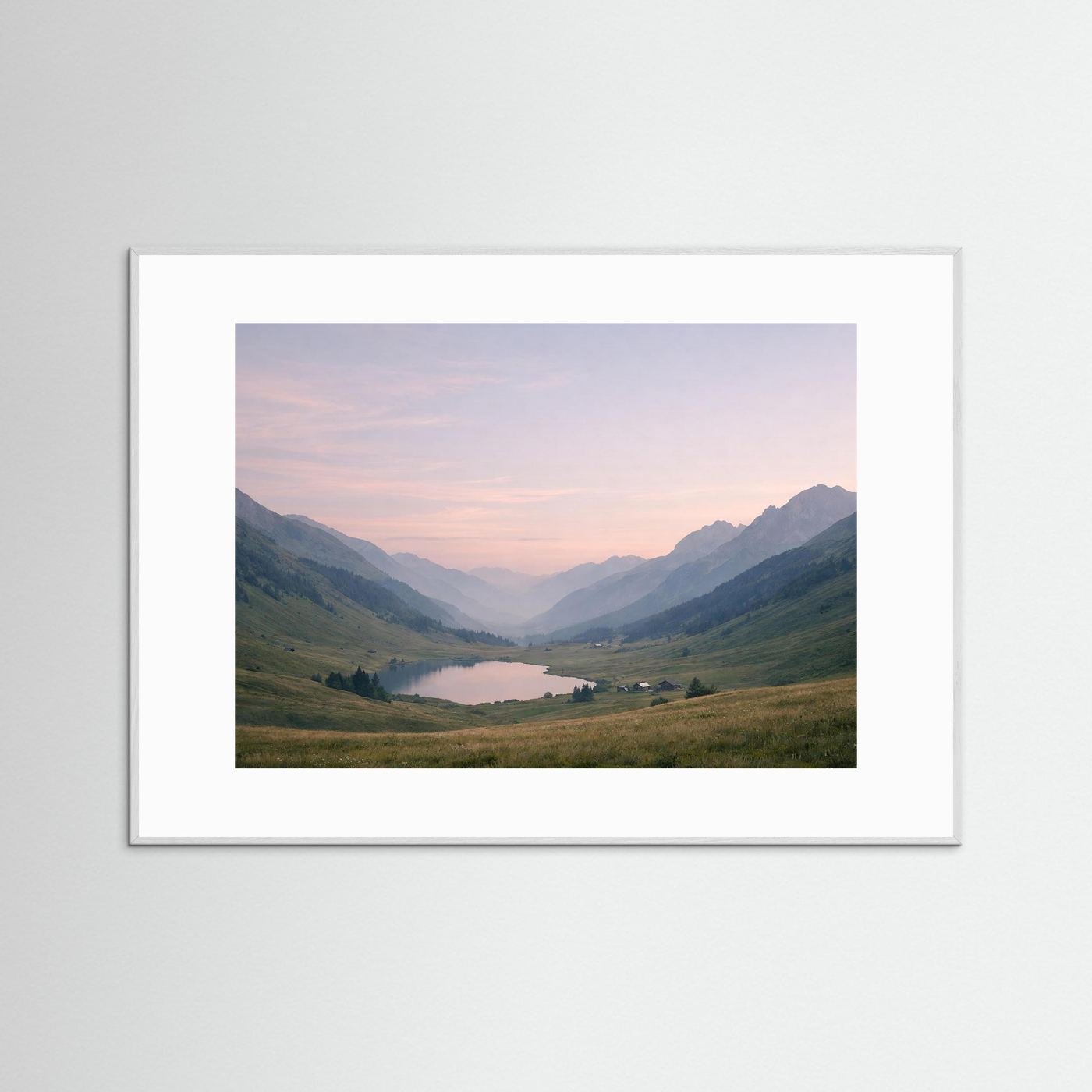 Majestätische Alpen im sanften Morgenlicht | Panorama Berg & Natur Poster Querformat