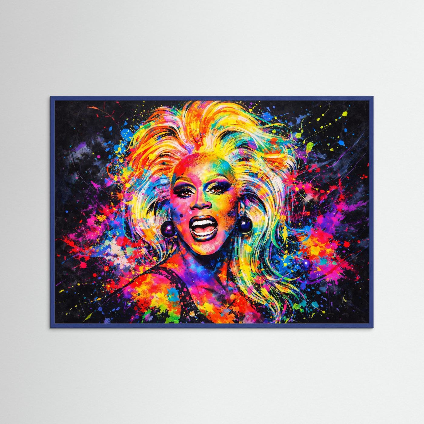 Strahlen der Ikone | Moderner Pop Art Print Querformat Wandbild