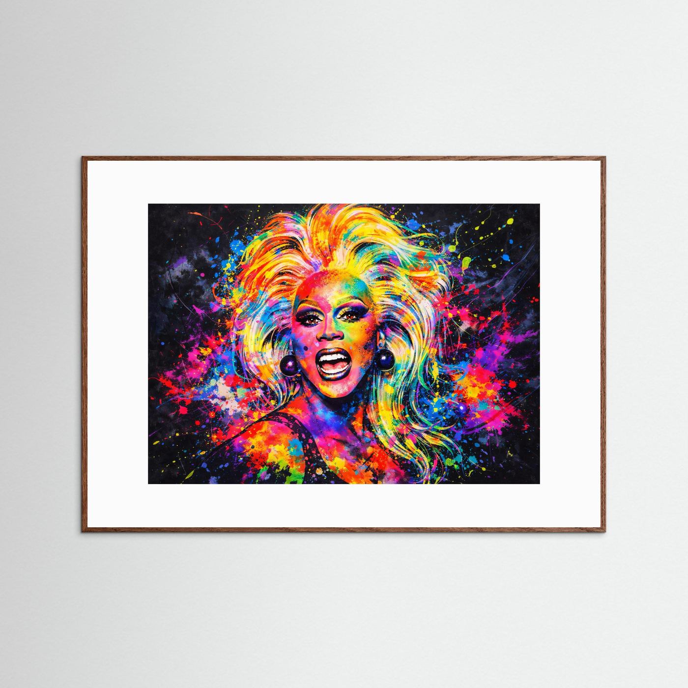 Strahlen der Ikone | Moderner Pop Art Print Querformat Wandbild