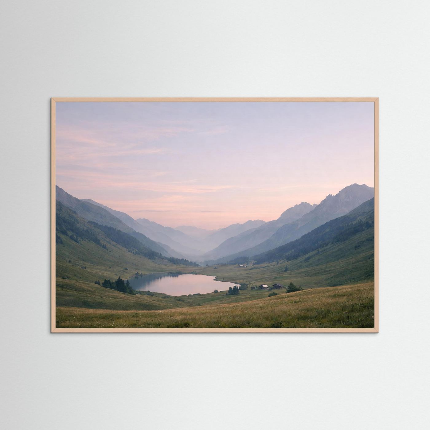 Majestätische Alpen im sanften Morgenlicht | Panorama Berg & Natur Poster Querformat
