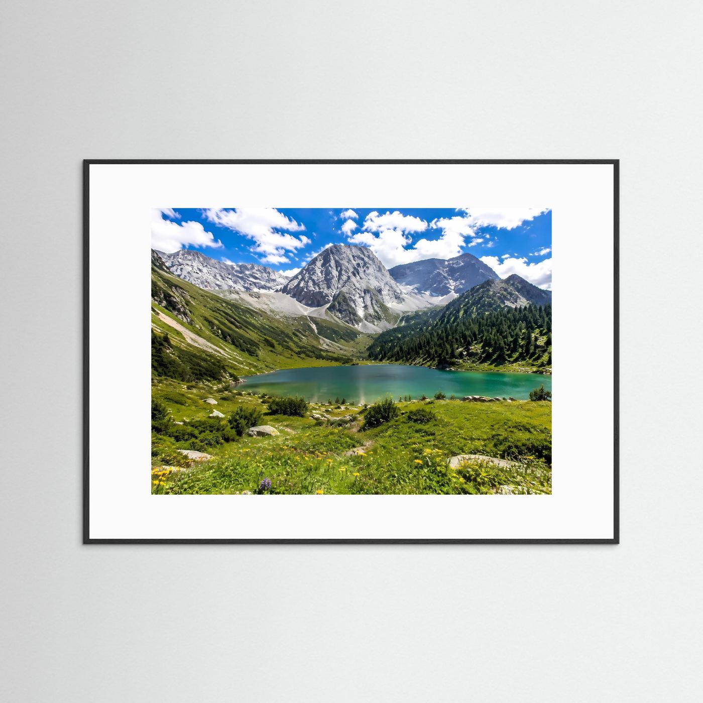 Geheimnisvoller Bergwald am Wildbach | Panorama Natur & Landschaft Poster Querformat