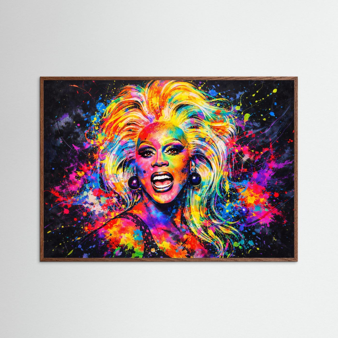 Strahlen der Ikone | Moderner Pop Art Print Querformat Wandbild