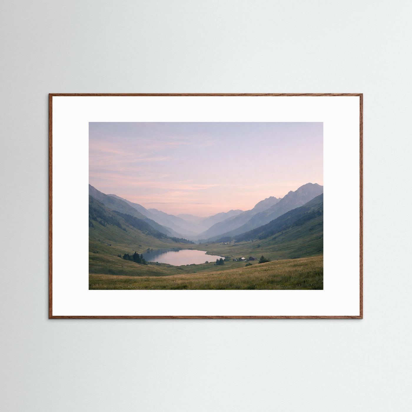 Majestätische Alpen im sanften Morgenlicht | Panorama Berg & Natur Poster Querformat