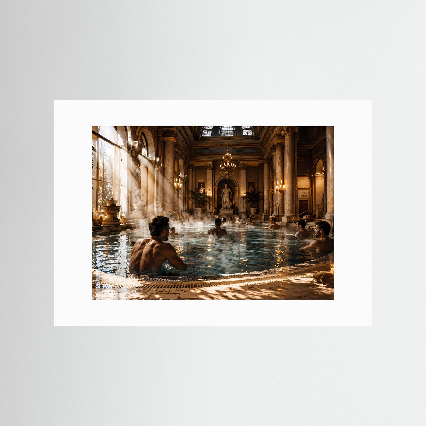Luxuriöse Thermen-Oase mit Marmor & Pool | Wellness & Entspannung Poster