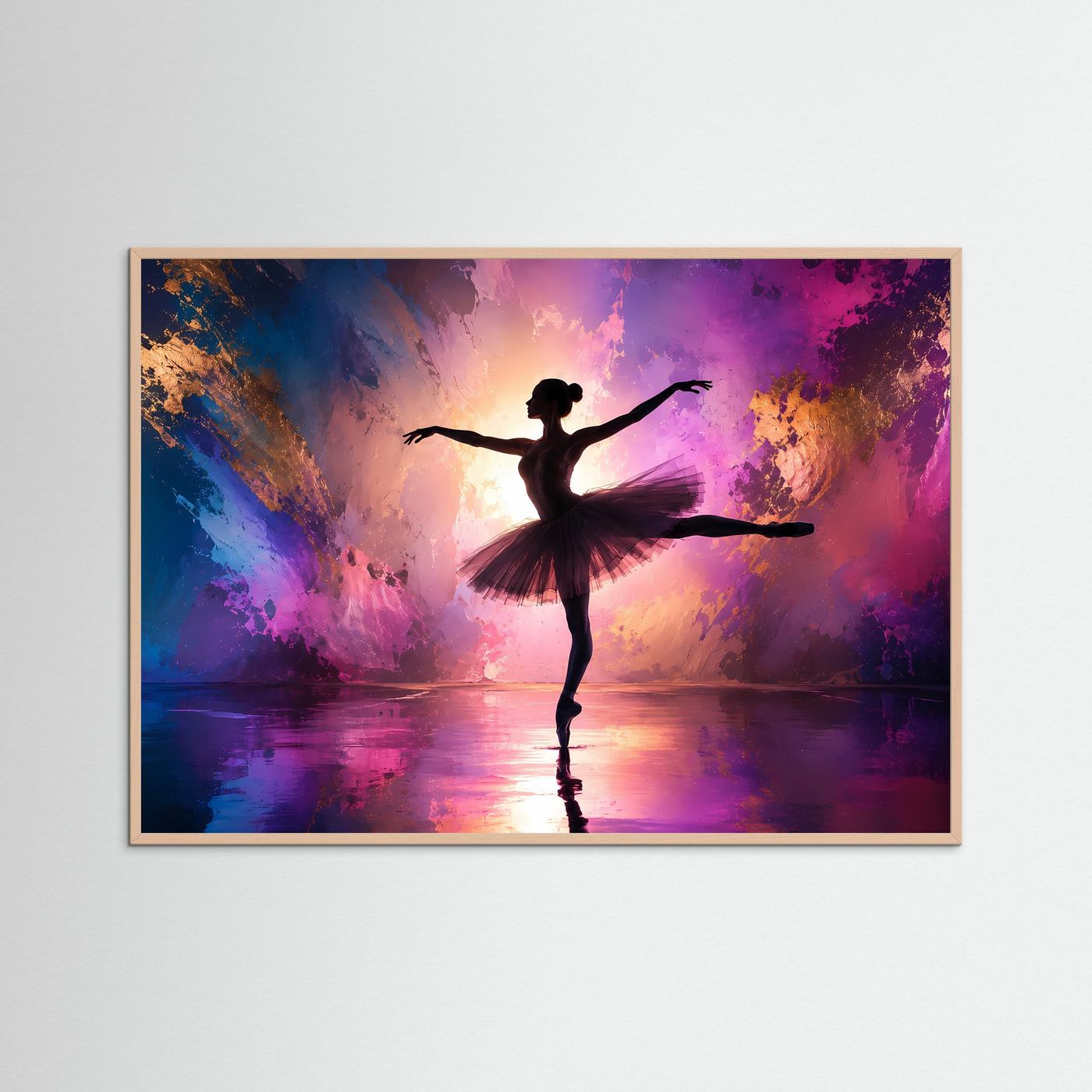 Abstrakte Ballerina in Pastell | Eleganz, Bewegung & Licht