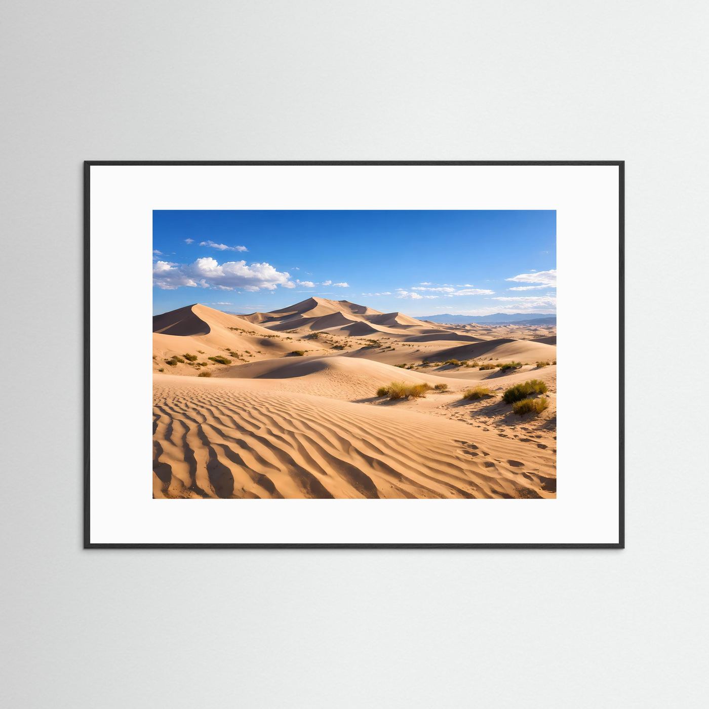 Faszinierende Sanddünen in der Wüste | Dünen & Natur Poster Querformat