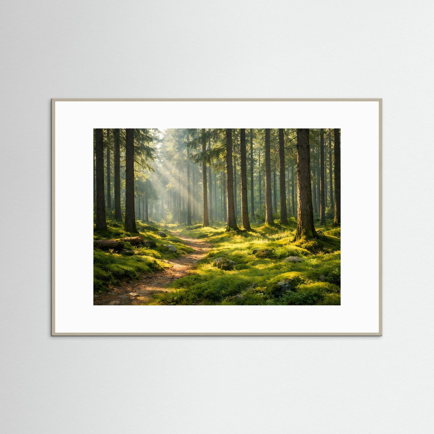 Sonnenstrahlen im grünen Wald | Mystischer Waldweg im Morgenlicht