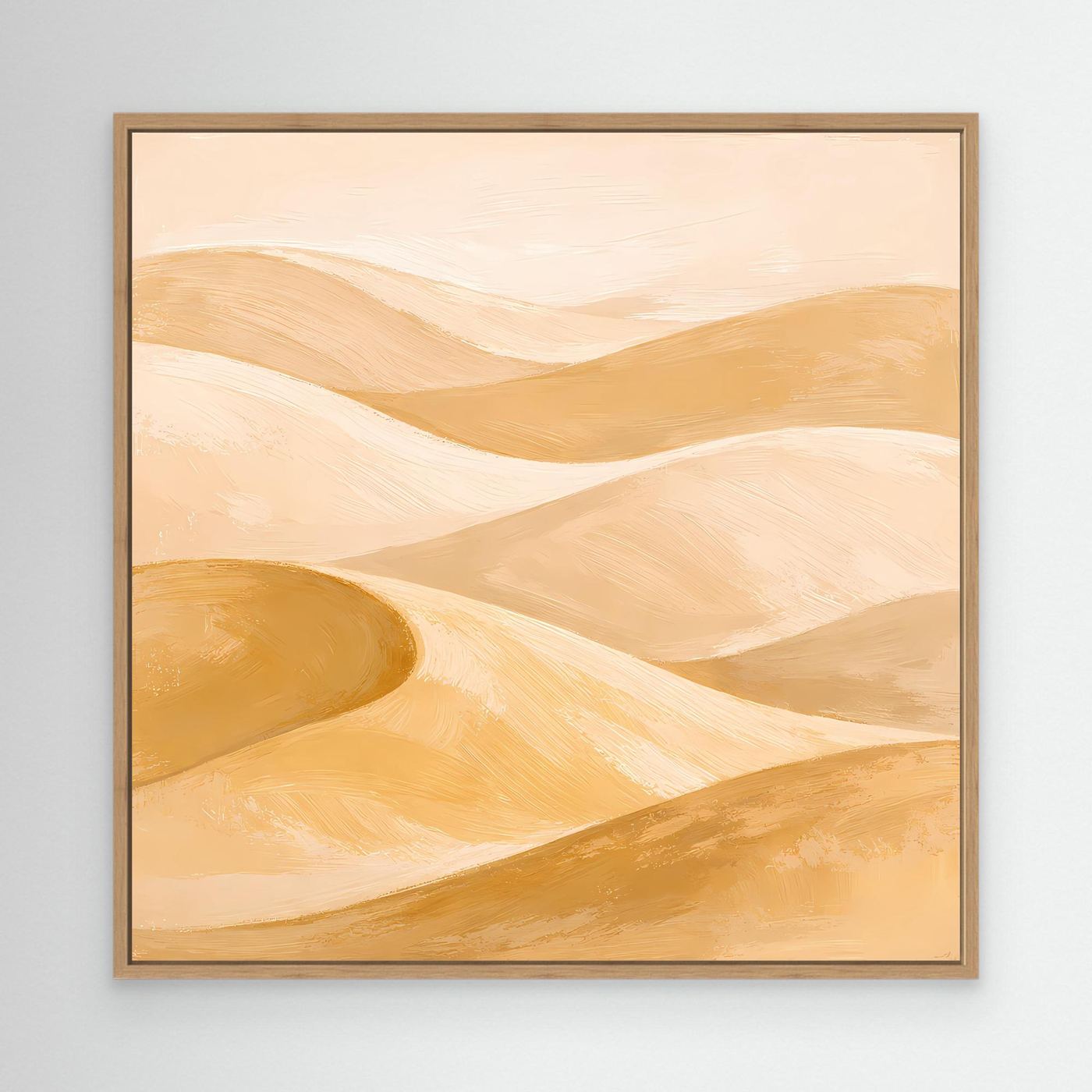 Leinwand Sanfte Wüstendünen im Abendlicht | Abstraktes Sahara Wandbild