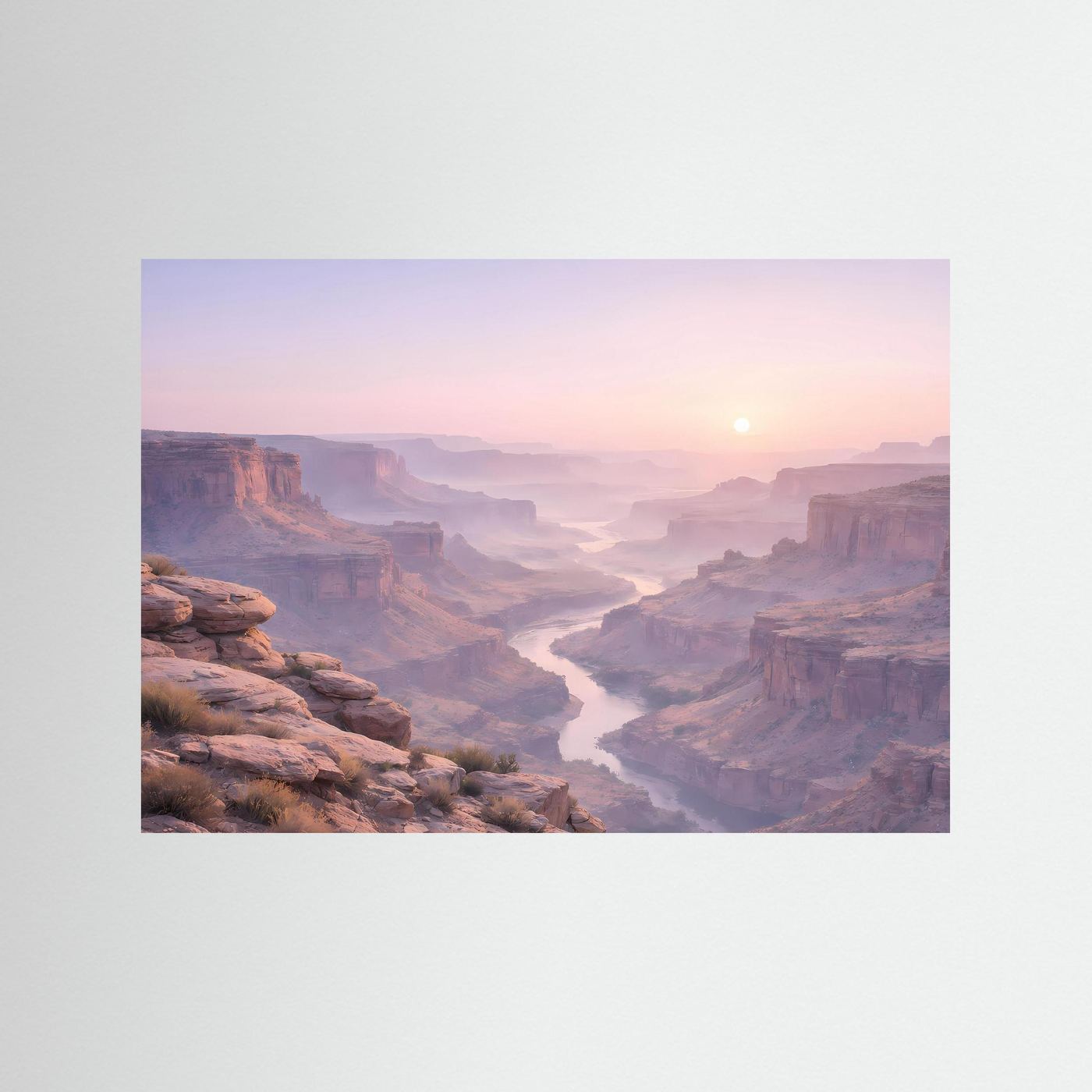 Wandposter mit Canyon-Motiv ohne Rahmen