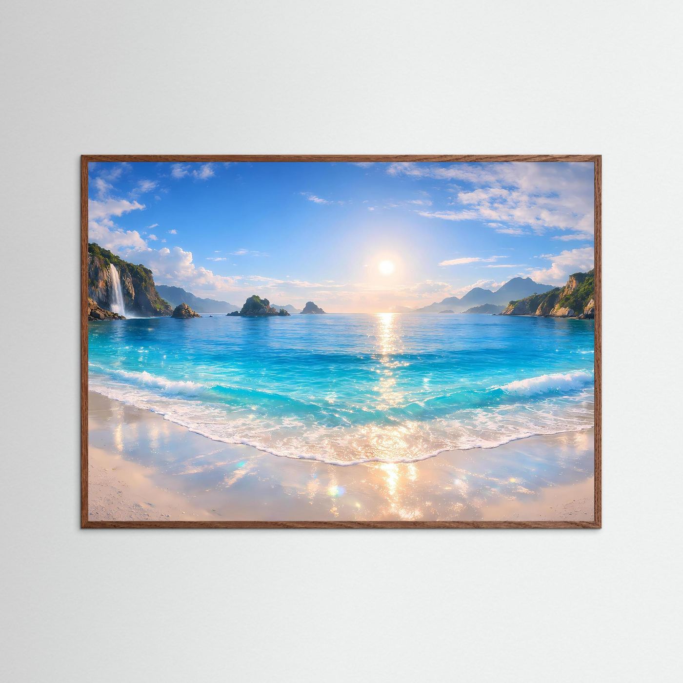 Poster Tropischer Strand & Meer | Wandbild Südsee Paradies