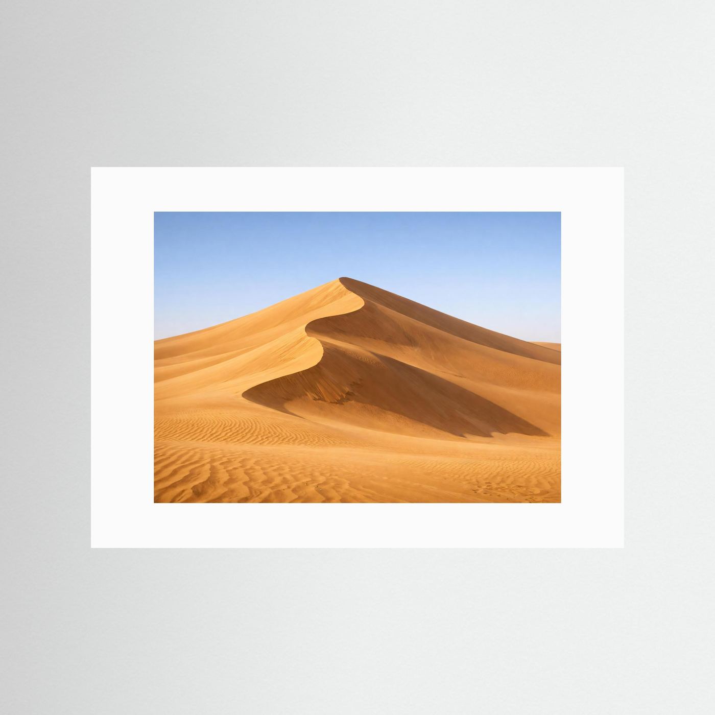 Goldene Sanddüne in der Wüste | Panorama Natur Poster Querformat