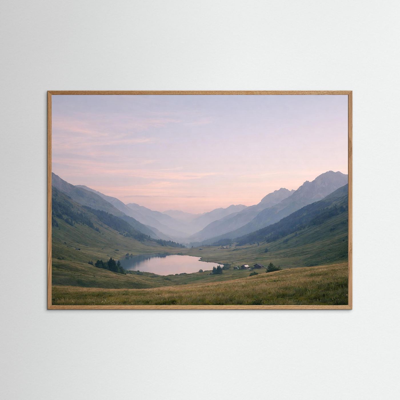 Majestätische Alpen im sanften Morgenlicht | Panorama Berg & Natur Poster Querformat