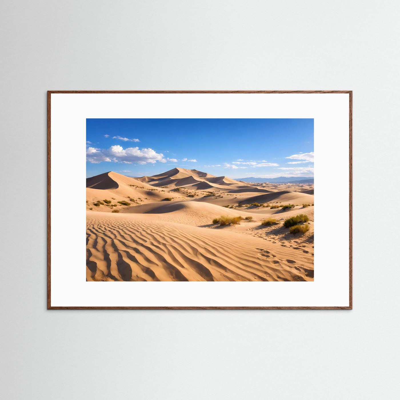 Faszinierende Sanddünen in der Wüste | Dünen & Natur Poster Querformat