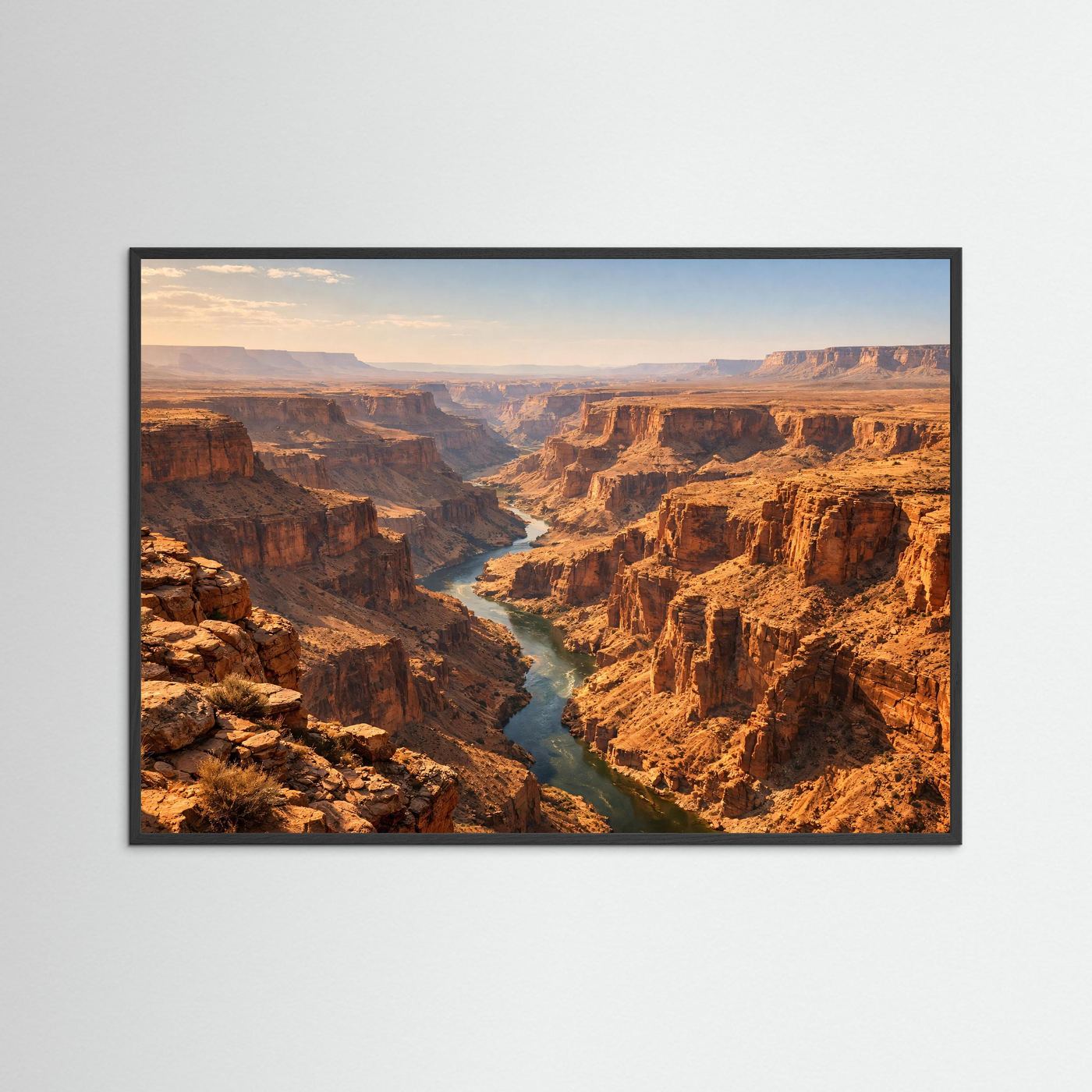Majestätischer Grand Canyon | Fluss im Canyon & Natur Poster Querformat