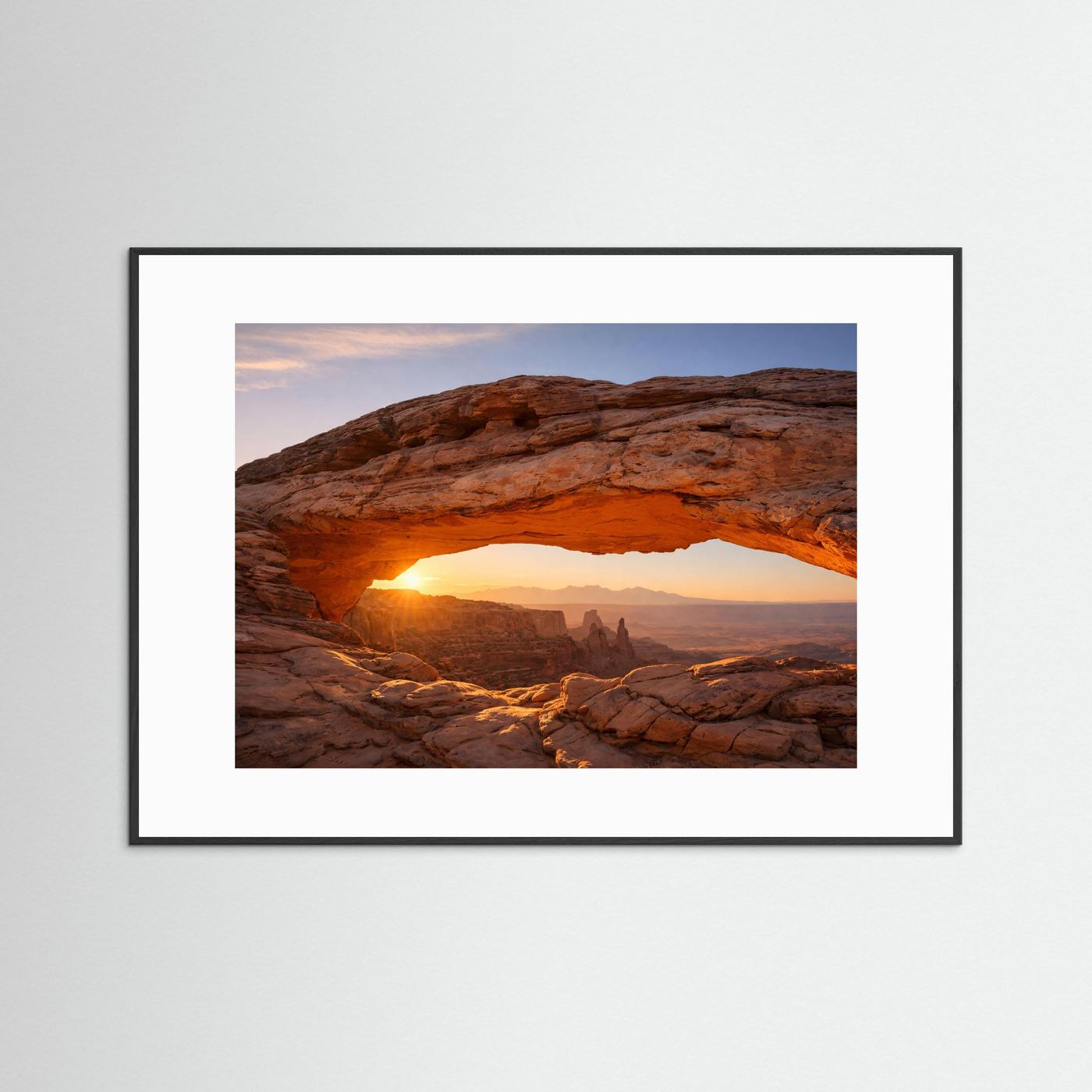 Goldener Morgen am Mesa Arch | Canyonlands Naturposter Querformat