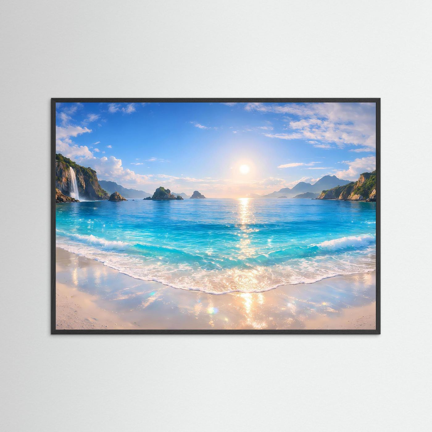 Poster Tropischer Strand & Meer | Wandbild Südsee Paradies