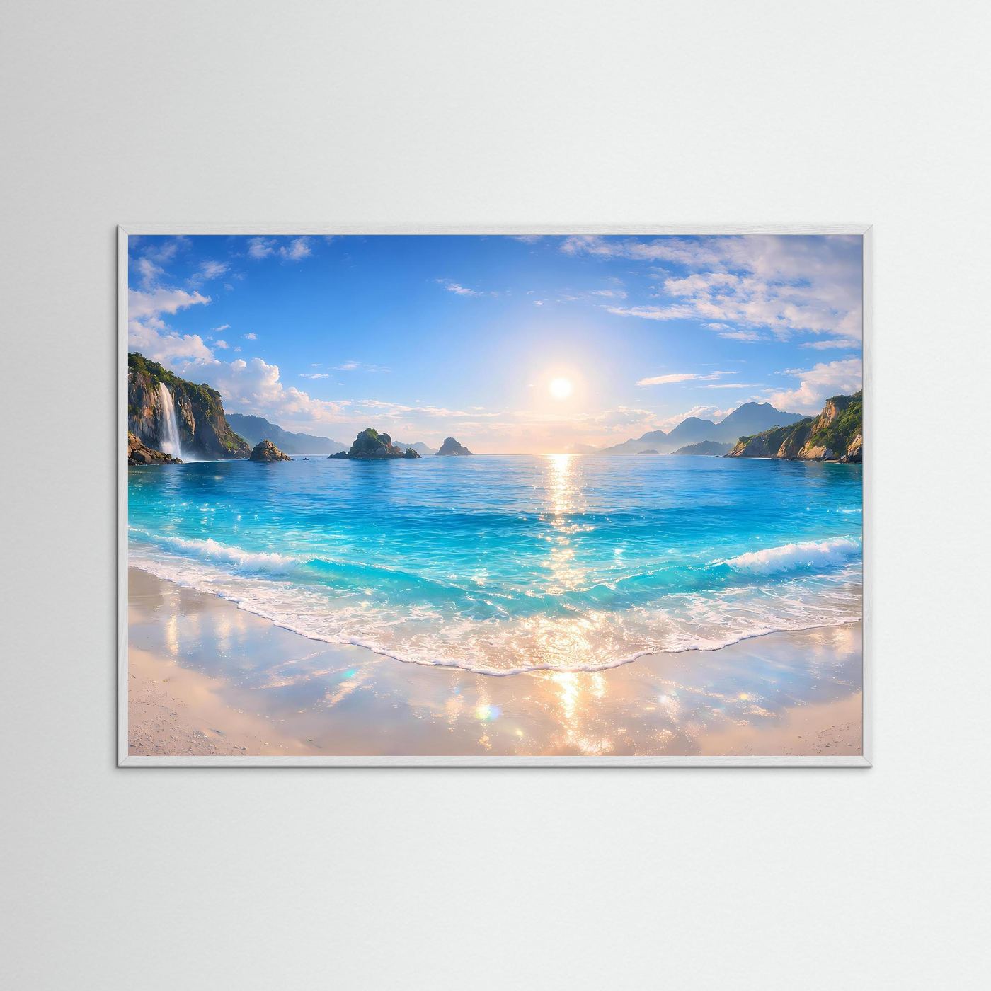 Poster Tropischer Strand & Meer | Wandbild Südsee Paradies