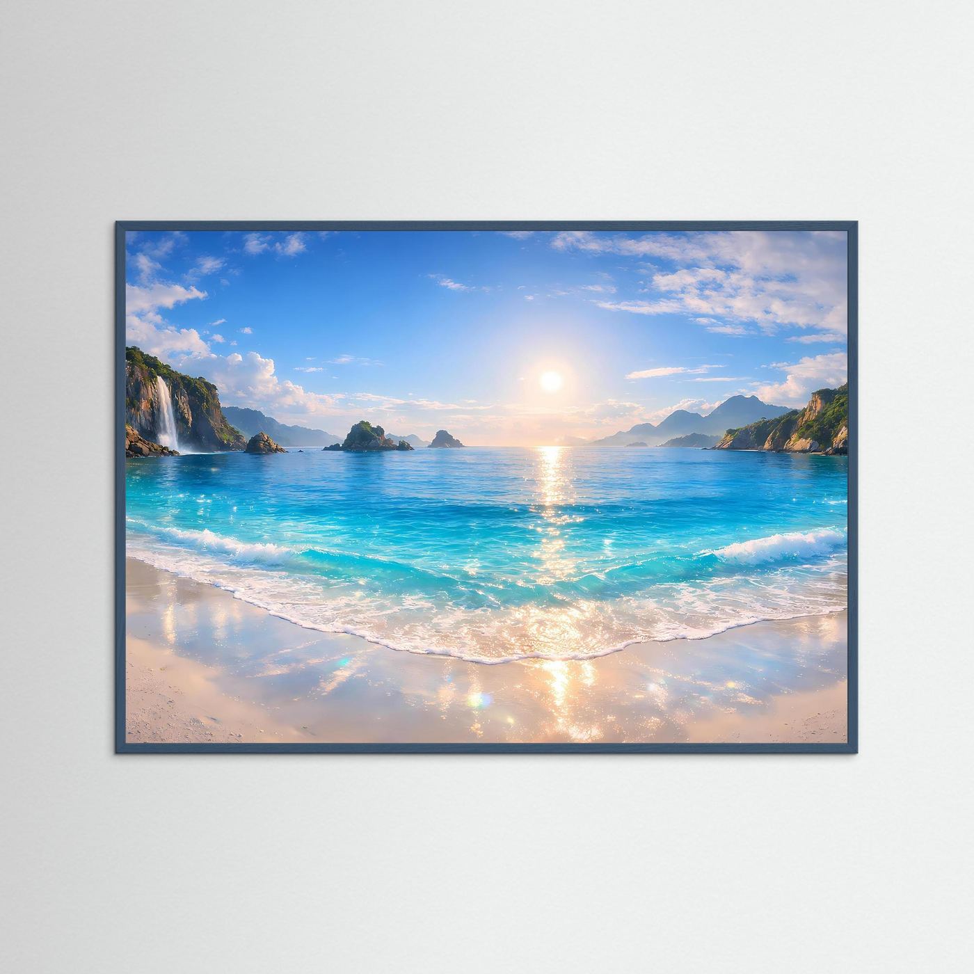 Poster Tropischer Strand & Meer | Wandbild Südsee Paradies