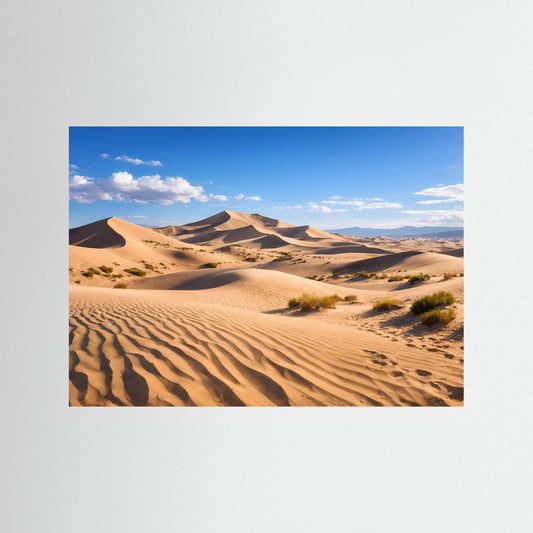 Naturposter mit Sanddünen in der Wüste, Querformat
