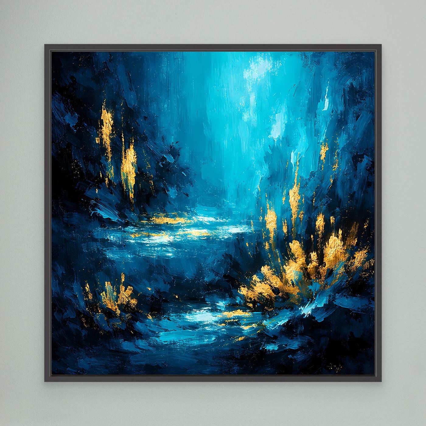 Leinwand Magische Unterwasser-Lagune | Abstraktes Korallen Wandbild