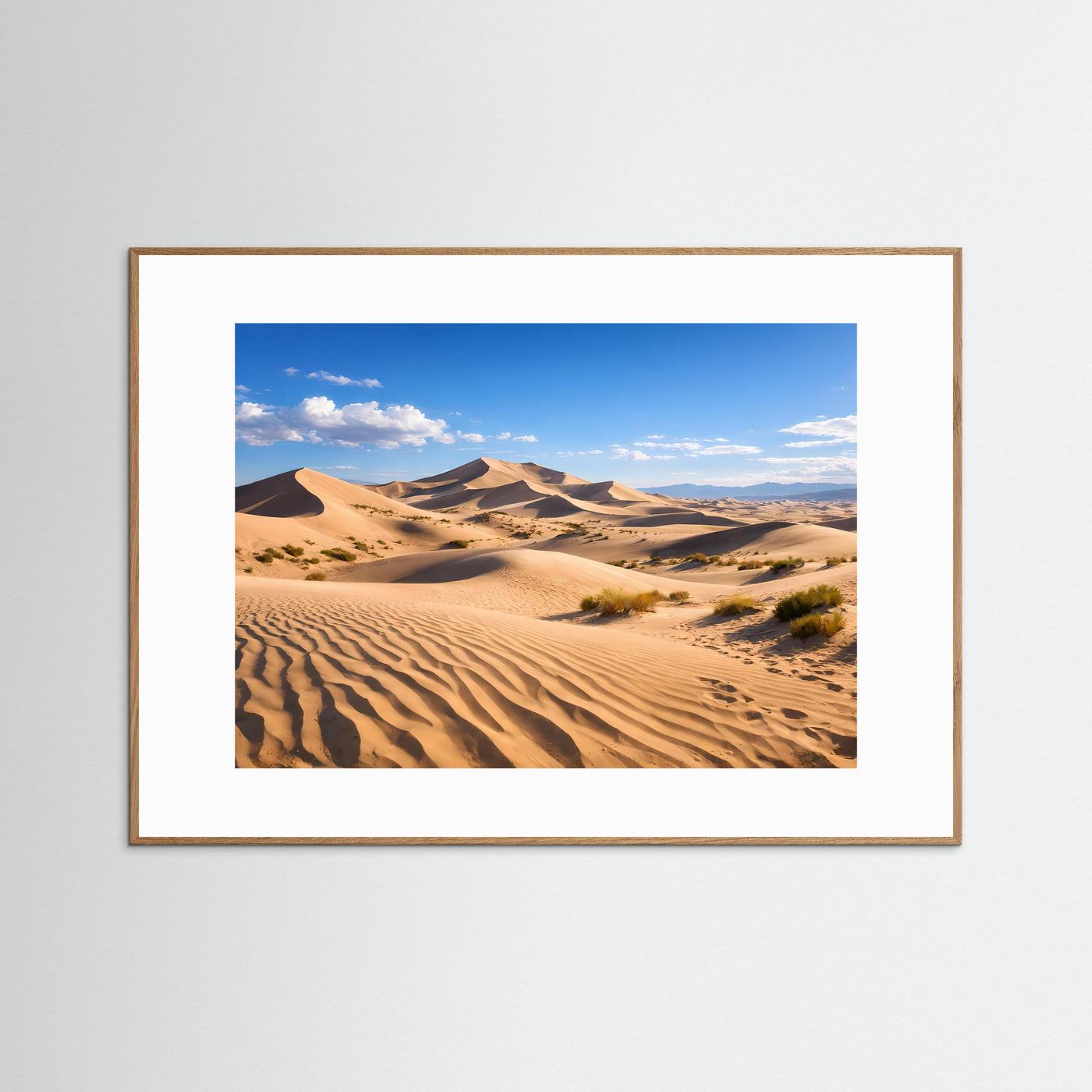 Faszinierende Sanddünen in der Wüste | Dünen & Natur Poster Querformat