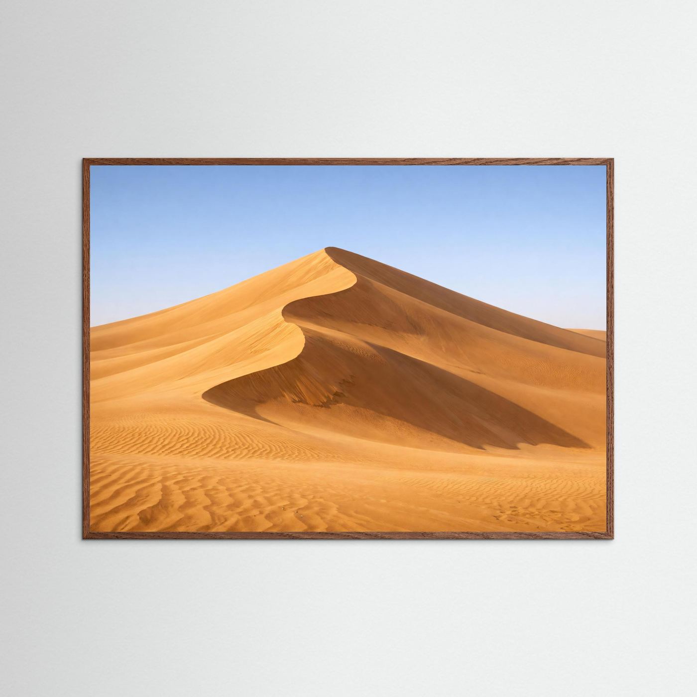 Sanfte Sanddüne in der Wüste | Dünen- & Natur-Panorama Poster Querformat