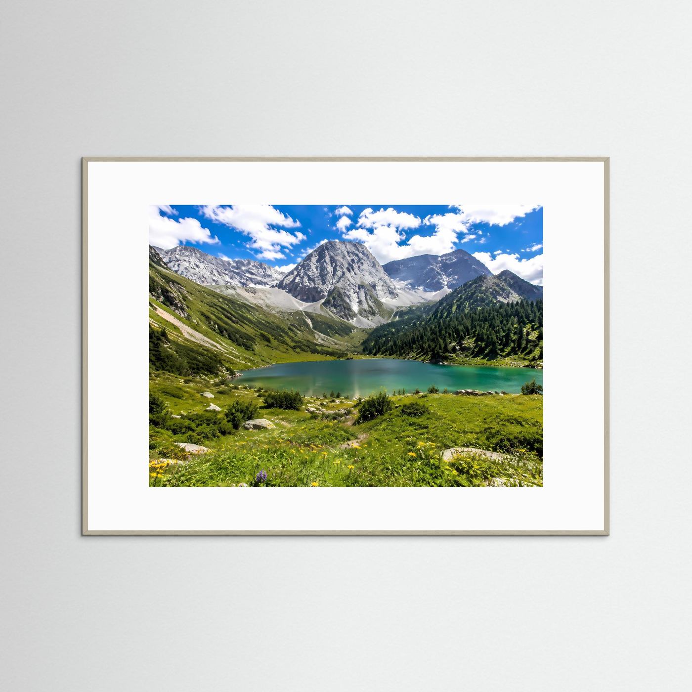 Geheimnisvoller Bergwald am Wildbach | Panorama Natur & Landschaft Poster Querformat