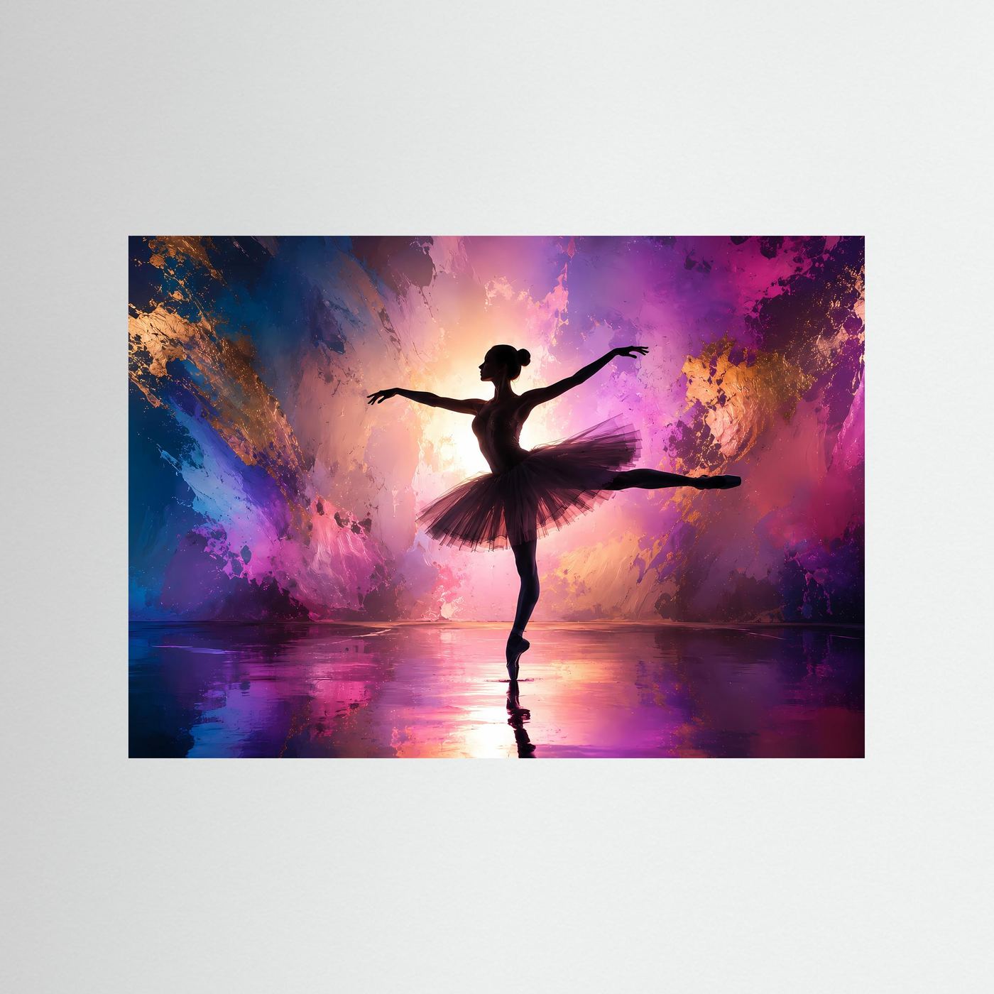 Abstrakte Ballerina in Pastell | Eleganz, Bewegung & Licht