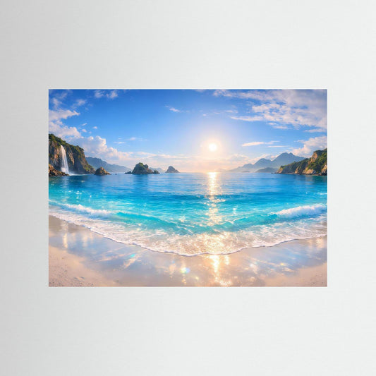 Poster Tropischer Strand & Meer | Wandbild Südsee Paradies