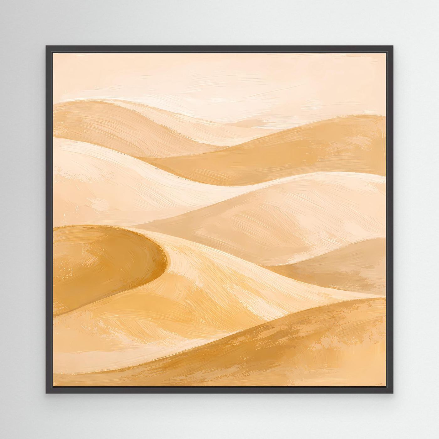 Leinwand Sanfte Wüstendünen im Abendlicht | Abstraktes Sahara Wandbild