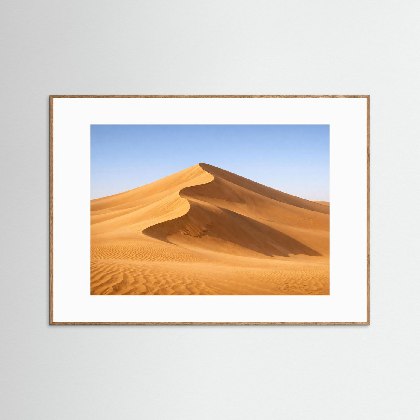 Goldene Sanddüne in der Wüste | Panorama Natur Poster Querformat