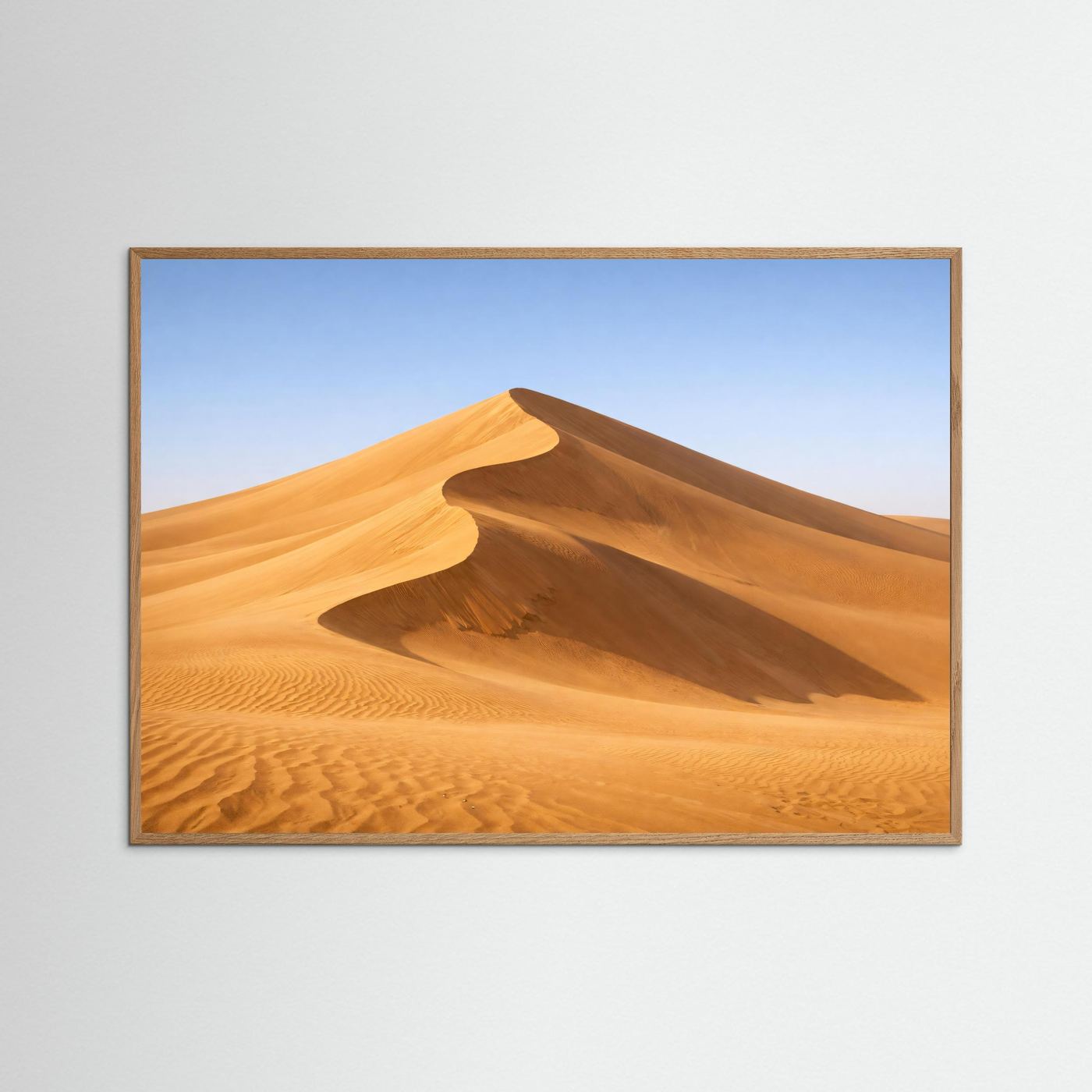 Sanfte Sanddüne in der Wüste | Dünen- & Natur-Panorama Poster Querformat