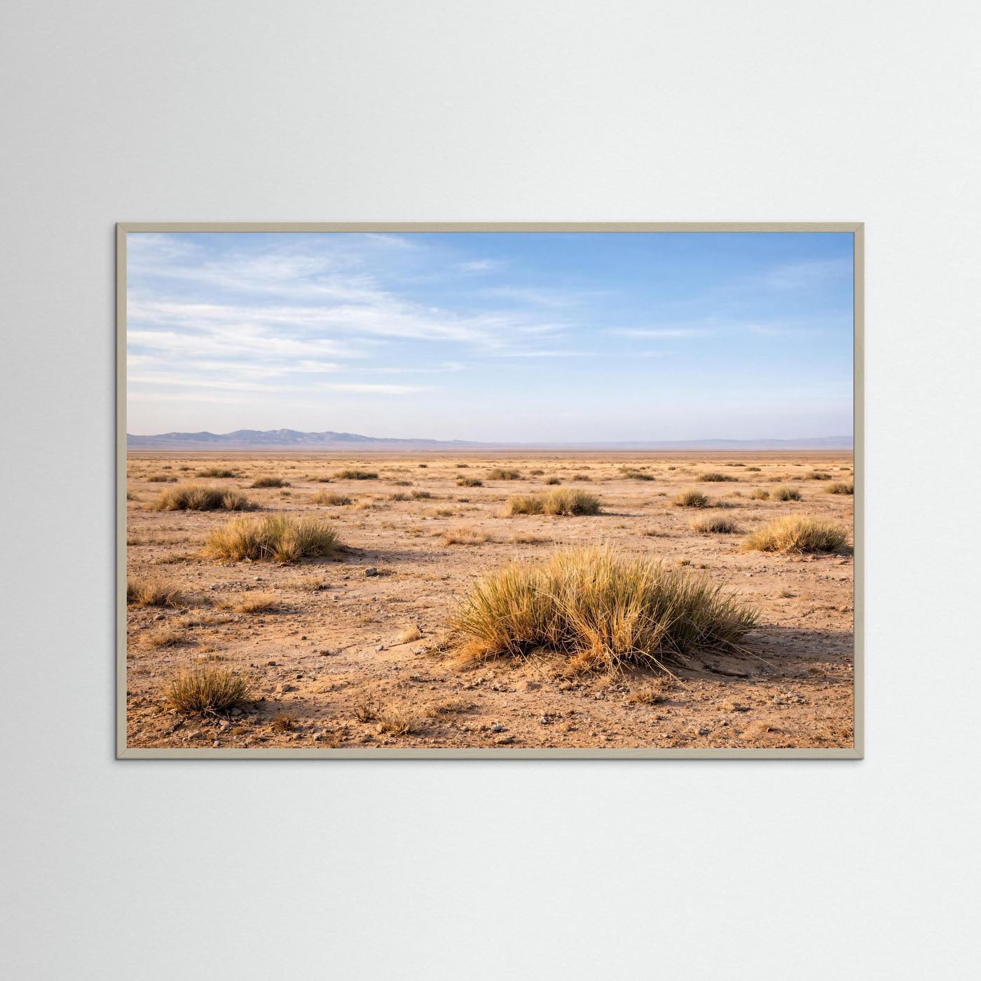 Weite Steppe & Wüstenlandschaft | Minimalistisches Natur Poster Querformat