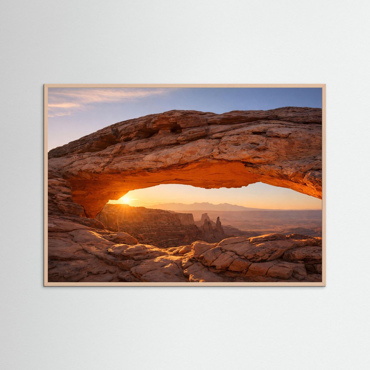 Goldener Morgen am Mesa Arch | Canyonlands Naturposter Querformat